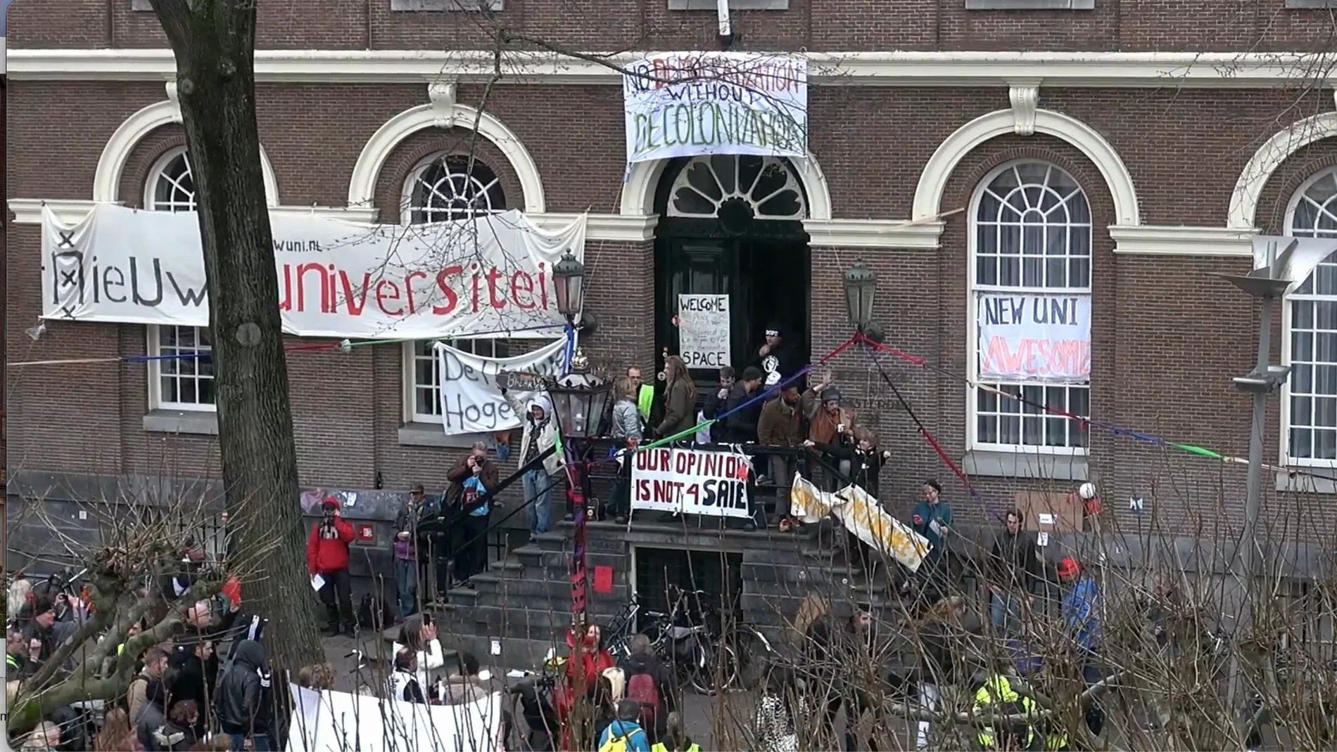 Occupation and protest at the Maagdenhuis.